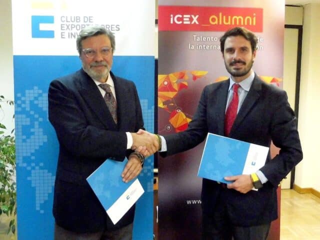 El Club de Exportadores e ICEX Alumni firman un acuerdo para promover la formación y promoción