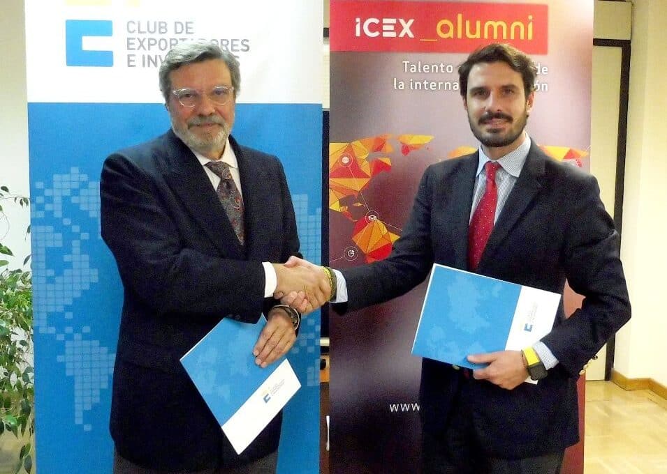 El Club de Exportadores e ICEX Alumni firman un acuerdo para promover la formación y promoción