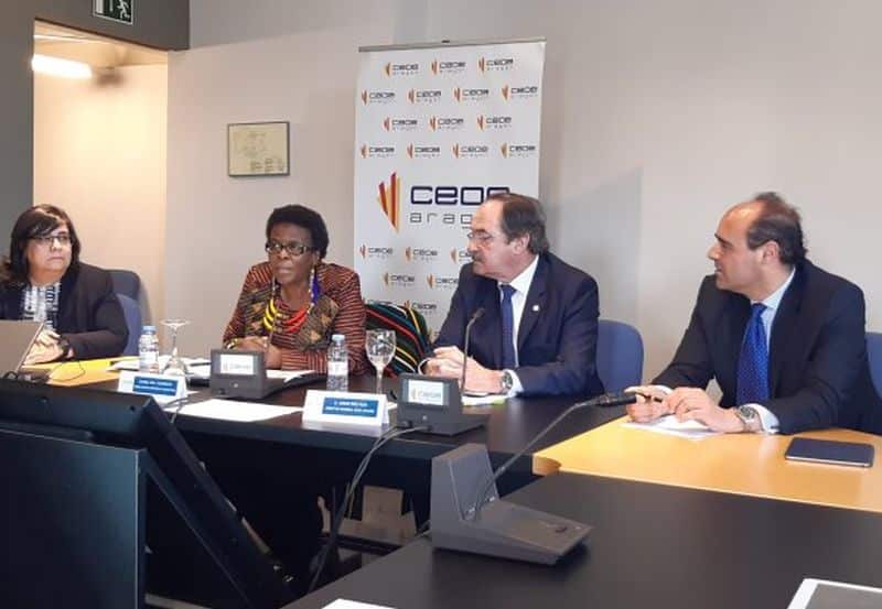 CEOE Aragón se reune con Embajadora de Sudáfrica