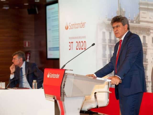 Santander obtiene un beneficio de 3.658 millones en los primeros nueve meses