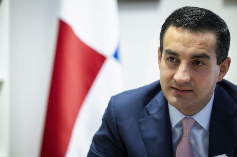 Héctor Infante, Embajador de Panamá en España, durante la entrevista.