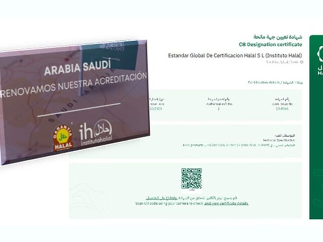 Instituto Halal renueva acreditación para Arabia Saudí y adapta exportaciones a nueva normativa